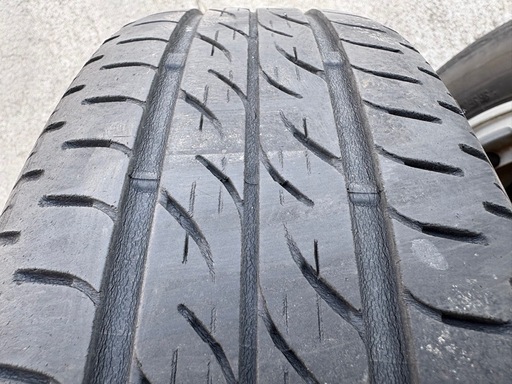 ホンダの軽自動車に NBOX純正アルミホイール BS 155/65R14 4本 2018年製 6-7分山程度