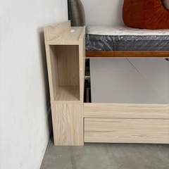 ⭐️ゼミダブルベット⭐️フレーム コンセント 引き出し付き 大阪市近郊配送無料の画像