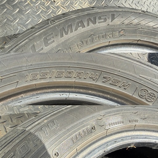 【格安山アリ】165/60R14 ルマンV タイヤ4本