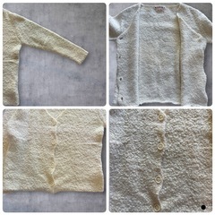 【レア柄】MARNI マルニ モヘアニット カーディガン M相当 36の画像