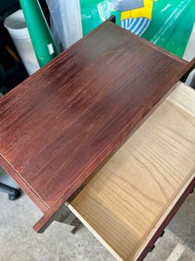 未使用品 車箪笥 民芸家具 和箪笥 時代箪笥 和モダン からくり 隠し引き出し 古道具 チェスト キャビネット アンティーク 調 伝統