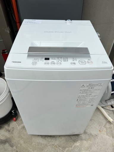 洗濯機2024年製（TOSHIBA 4.5kg）