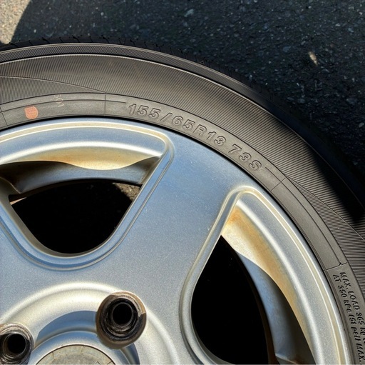 軽自動車夏タイヤホイールセットほぼ新品