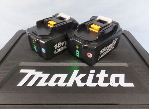 ★【引き取り限定～】新品未使用！Makita マキタ 互換バッテリー 18V×6.0Ah 【BL1860】残量表示付・PSEマーク付×2個★