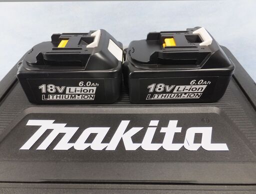 ★【引き取り限定～】新品未使用！Makita マキタ 互換バッテリー 18V×6.0Ah 【BL1860】残量表示付・PSEマーク付×2個★
