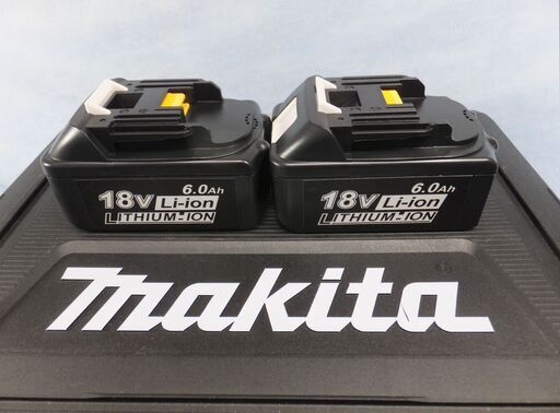 ★【引き取り限定～】新品未使用！Makita マキタ 互換バッテリー 18V×6.0Ah 【BL1860】残量表示付・PSEマーク付×2個★