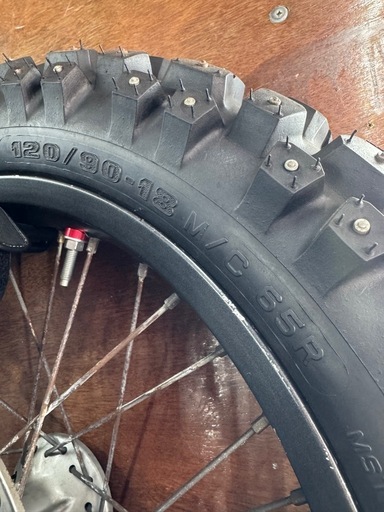 【完売】HONDA FTR223 用　スパイクタイヤホイールセット　ピレリ PIRELLI 0697900 ラリー クロス MT21 RALLY CROSS 120/90-18