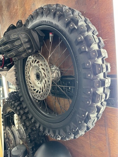 【完売】HONDA FTR223 用　スパイクタイヤホイールセット　ピレリ PIRELLI 0697900 ラリー クロス MT21 RALLY CROSS 120/90-18