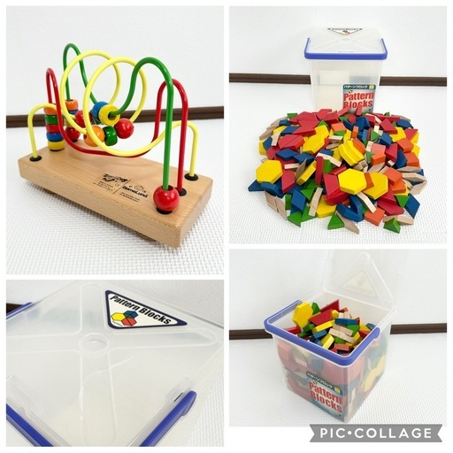 木のおもちゃ　お勉強　10点セット　知育玩具　　
