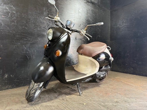 ★支払総額5.0万円★定休日なし！いつでも現車確認可能です！ ヤマハ ビーノ 黒 SA26J おしゃれな車両！ 4ストインジェクション！ 集中キー！ サイスタ付き！