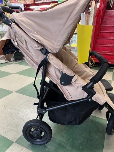 ジャングルジャングル貝塚店　双子用　ベビーカー　エアバギー　Air Buggy　 ココダブル  2人乗り　ベージュ　貝塚市　二色浜