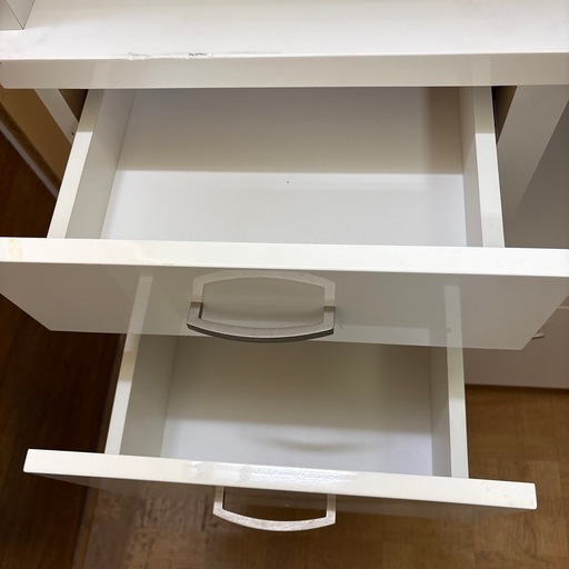 【ジャングル深井店】2枚扉 食器棚 白 キッチン家具 家具 【FU565】