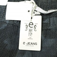 e JEANS イージーンズ 日本製 HONEYCOMB EASY PANTS 岡山児島 ハニカムコットン イージーパンツ e809-001 0 Indigo Camouflage 立体裁断 テーパード 迷彩 定価31,900円 ボトムス【新古品】【中古】【e JEANS】の画像