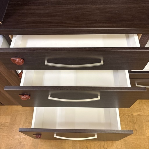 【ジャングル深井店】2枚扉 食器棚 ブラウン キッチン家具 堺市 深井【FU572】