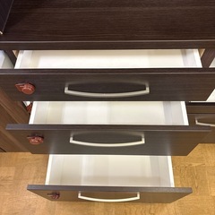 【ジャングル深井店】2枚扉 食器棚 ブラウン キッチン家具 堺市 深井【FU572】の画像