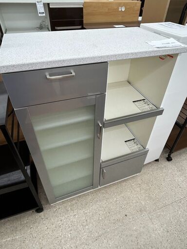 ★リユースのサカイ高崎店★TJ15024  レンジ台 白 H113.4×D44.5×W80.3 クリーニング済み
