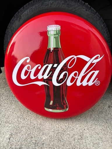 Coca-Cola ホーロー 丸型看板 アンティークCoca-Cola ホーロー 丸型看板 (はむ) 秋田のその他の中古