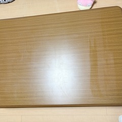 木目調テーブル　こたつ付き（引き取り限定）取引中の画像