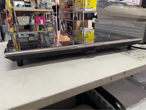 YAMAZEN　山善　2口IH調理器　IHW-S1460G(B)　コンロ　クッキングヒーター　ブラック　稼働確認済　中古　①