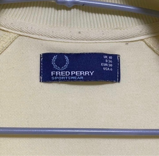 FRED PERRY イエロー フルジップジャケット S