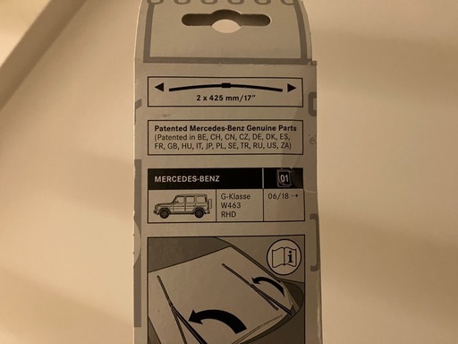 2本セット　新品　Ｇ　ゲレンデ　メルセデス　ベンツ　ワイパー　