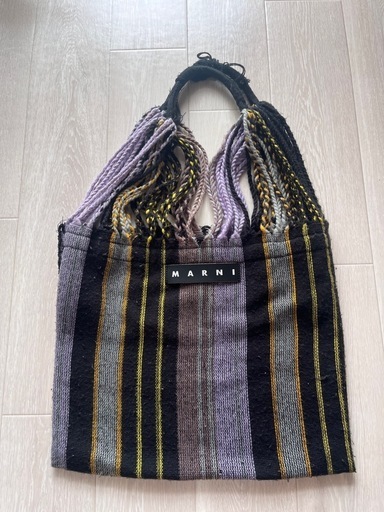 MARNI ストライプ トートバッグ