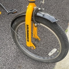HUMMER 折りたたみ自転車 20インチ イエローの画像