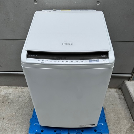564⭐️送料取付無料★日立　洗濯機　8KG 熱乾燥　インバーター　大型