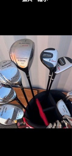 【一式セット】スパルディング　& Wilsonアイアン　イグニオゴルフバッグ