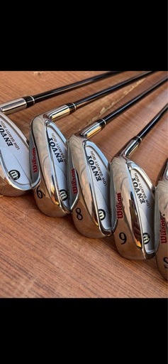 【一式セット】スパルディング　& Wilsonアイアン　イグニオゴルフバッグ