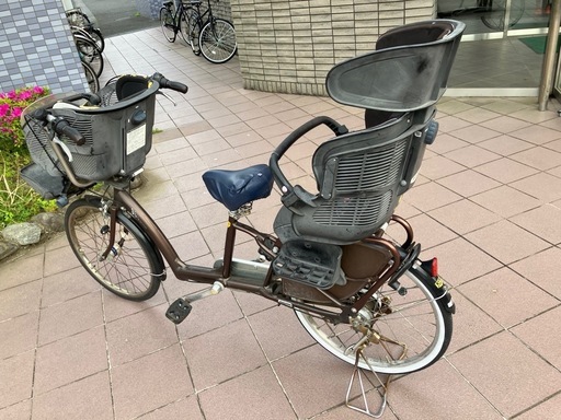 ブリヂストン　ママチャリ　チャイルドシート付き　非電動　22インチ