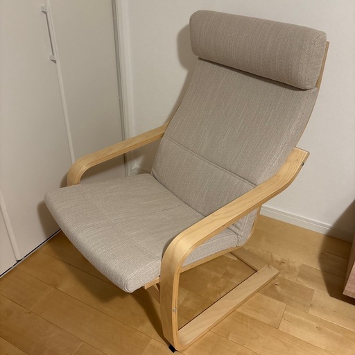 美品　IKEA poangポエング　1人掛けチェア