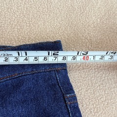 デニム ストレッチ素材 ハーフパンツの画像