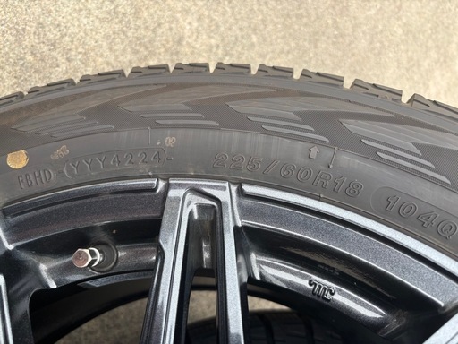アルファード　ヴェルファイア　40系　スタッドレス　ホイール　4本　５穴　PCD120　225/60R18　　