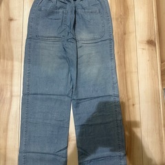 ⭐️早い者勝ち❗️新品⭐️ 接触冷感 ワイドデニム メンズ 夏 軽量 速乾　Lの画像