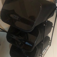 ゴミ箱　3段　収納付の画像