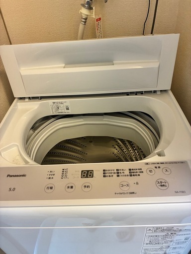値下げしました パナソニック洗濯機 引越しのため引き取り希望