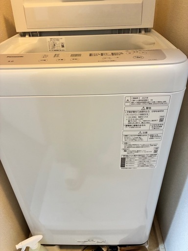 値下げしました パナソニック洗濯機 引越しのため引き取り希望