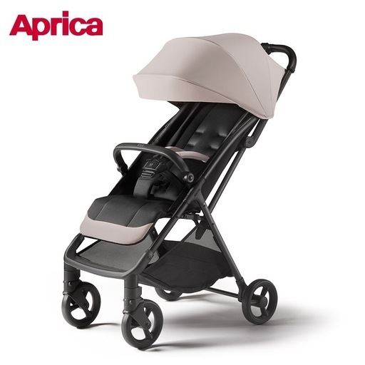 アップリカ Viit ヴィット ベビーカー B型 軽量 コンパクト 折りたたみ Aprica ベージュ 美品」