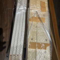 天然木　ロータイプベッドフレーム セミダブル　ナチュラルの画像