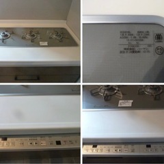 展示品、パナソニック システムキッチン&L字収納カウンター 食洗機 都市ガス トリプルガスコンロ ファの画像