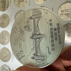 天皇77記念メダル　純銀　1.5kgの画像
