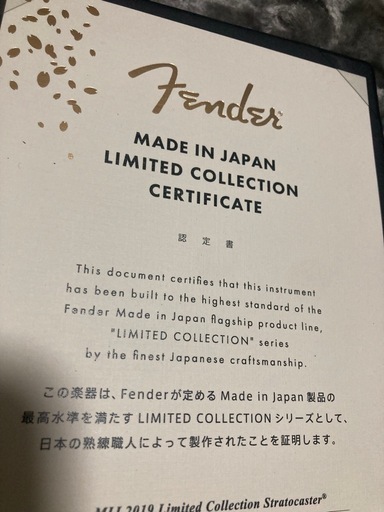 Fender Japan  Limited  Stratocaster ストラト