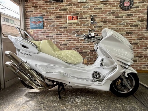 【魅惑の純白美車♪メッキパーツも超綺麗！】ヤマハ マジェスティ250Ｃ MAJESTY 絶好調【動画有】検）ビッグスクーター スカブ フォルツァ