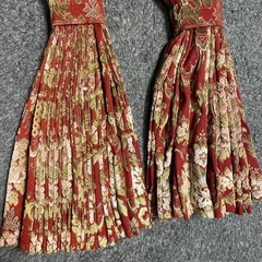 4tトラック　デコトラ　金華山　花かご　サイド　ラウンドカーテン　左右セットの画像