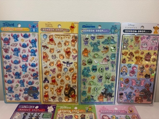 ディズニー　ボンボンドロップシール