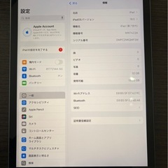 【取引キャンセルのため再投稿】iPad 第7世代　32GB スペースグレー　初期化済の画像