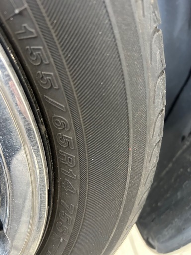 155/65r14バリ溝4本セット