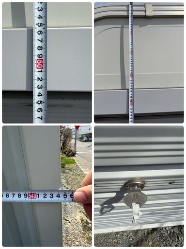 北海道旭川市 日江金属 鍵付き　カスケード ガレージ 本体高さ2435mm 横幅2900mm 長さ5445mm 間口高さ1900mm 横幅2625mm 自社運搬可 北海道旭川市 日江金属 鍵付きカスケード ガレージ 本体高さ2435mm