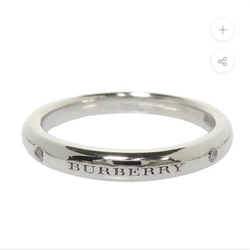 BURBERRY/バーバリー ダイヤモンド  指輪K18WG 計0.02ct